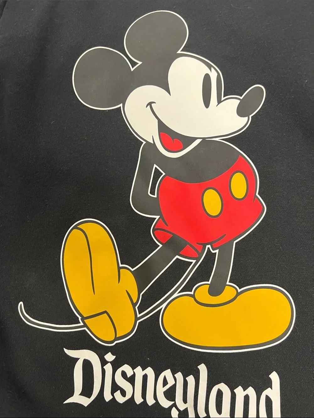 Disney unisex Navy Hoodie & Black Crewneck with Mickey Graphics sz Small